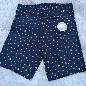 ANKO Navy Blue Heart Print Shorts – Stylish & Playful Cotton Everyday Wear NWT